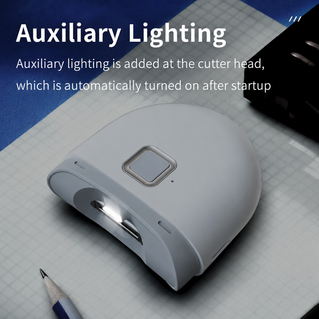 Rechargeable 3-in-1 Electric Nail Trimmer with LED Light