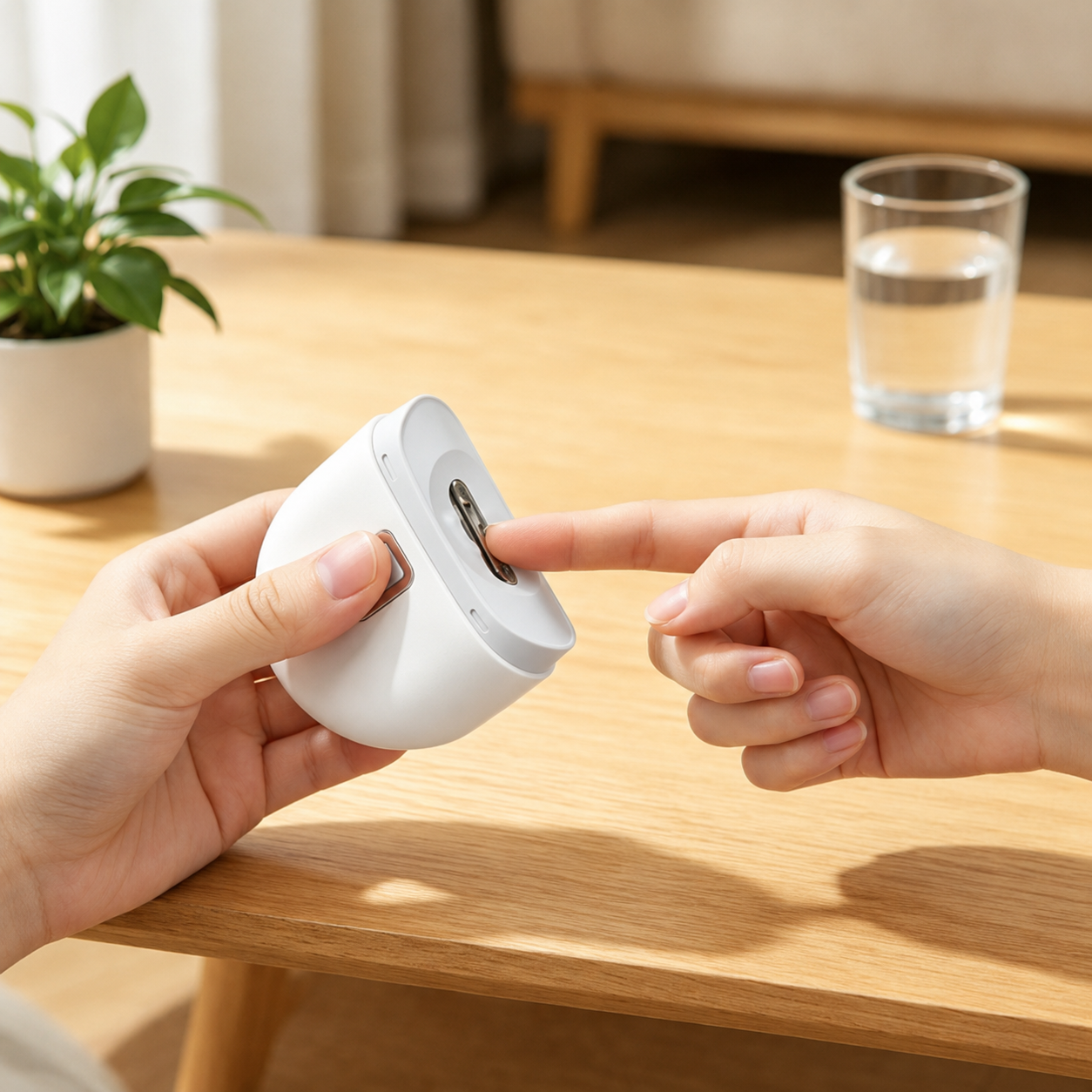 Rechargeable 3-in-1 Electric Nail Trimmer with LED Light